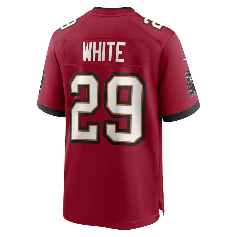 TB.Buccaneers #29 Rachaad White Red Game Player Jersey Stitched American Football Jerseys - Main View