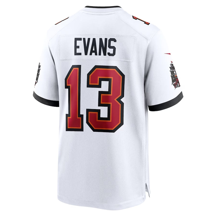 TB.Buccaneers #13 Mike Evans White Game Jersey - White American Football Jersey - Main View