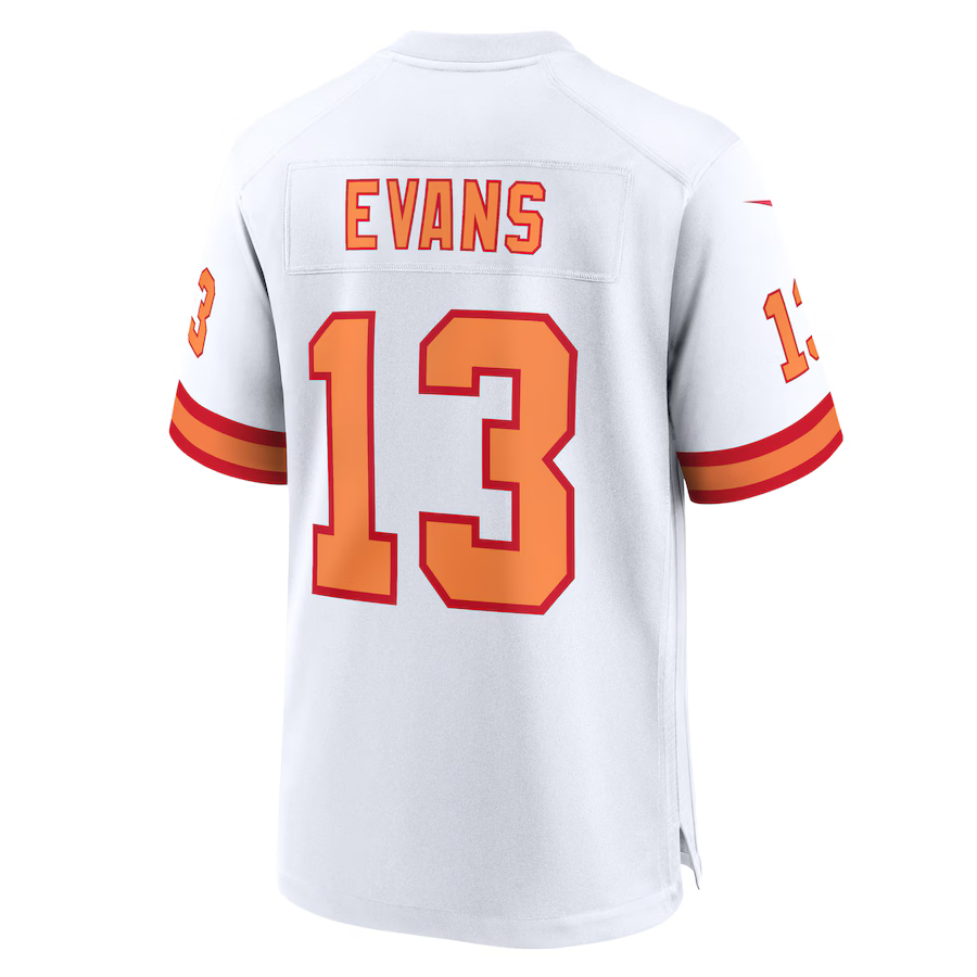 TB.Buccaneers #13 Nike Mike Evans White '76 50th Season Game Stitched American Football Jerseys - Main View