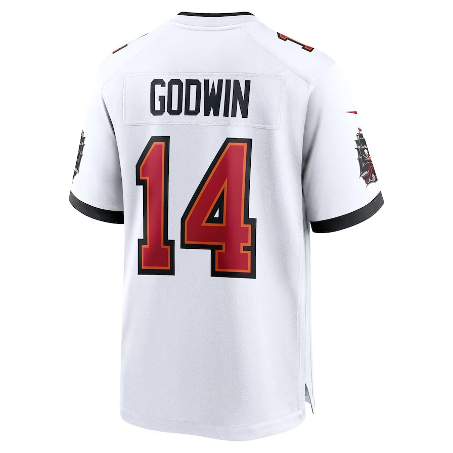 TB.Buccaneers #14 Chris Godwin White Game Jersey - White American Football Jerseys - Main View