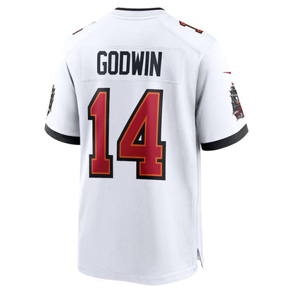 TB.Buccaneers #14 Chris Godwin White Game Jersey - White American Football Jerseys - Main View