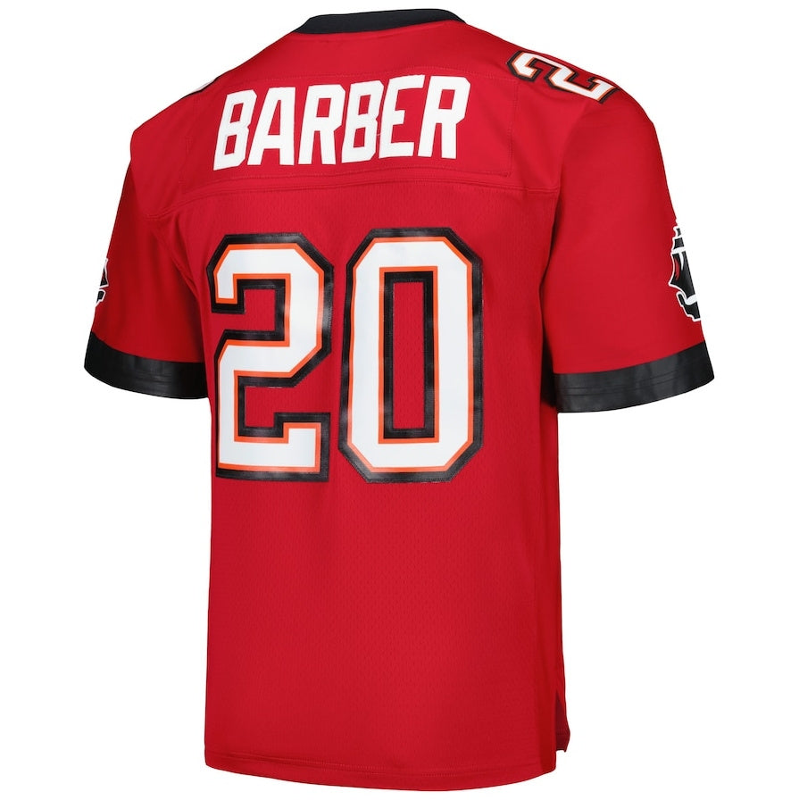 TB.Buccaneers #20 Ronde Barber Mitchell & Ness Legacy Replica Jersey - Red Stitched American Football Jerseys - Main View