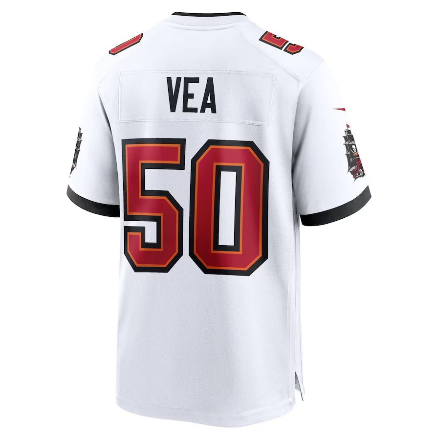 TB.Buccaneers #50 Vita Vea White Game Jersey - White American Football Jerseys - Main View