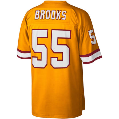 TB.Buccaneers #55 Derrick Brooks Mitchell & Ness Legacy Replica Jersey - Orange Stitched American Football Jerseys - Main View