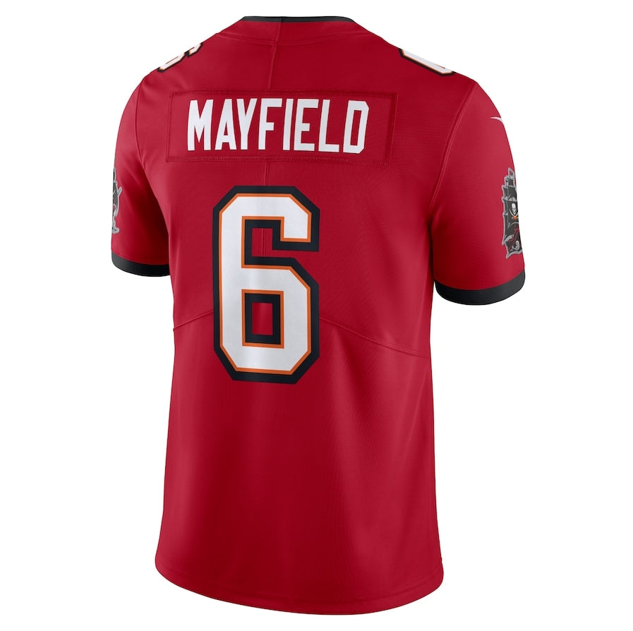 TB.Buccaneers #6 Baker Mayfield Vapor Untouchable Limited Jersey - Red American Football Jerseys - Main View