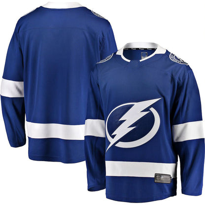 TB.Lightning Fanatics Branded Breakaway Home Jersey Blue Stitched American Hockey Jerseys - Main View