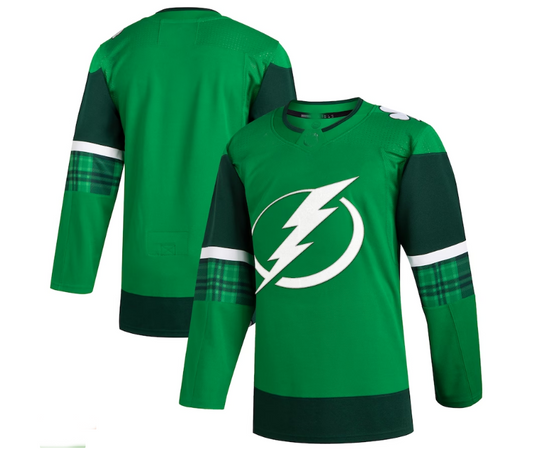 TB.Lightning 2023 St. Patrick's Day Primegreen Authentic Jersey - Kelly Green Stitched American Hockey Jerseys - Main View