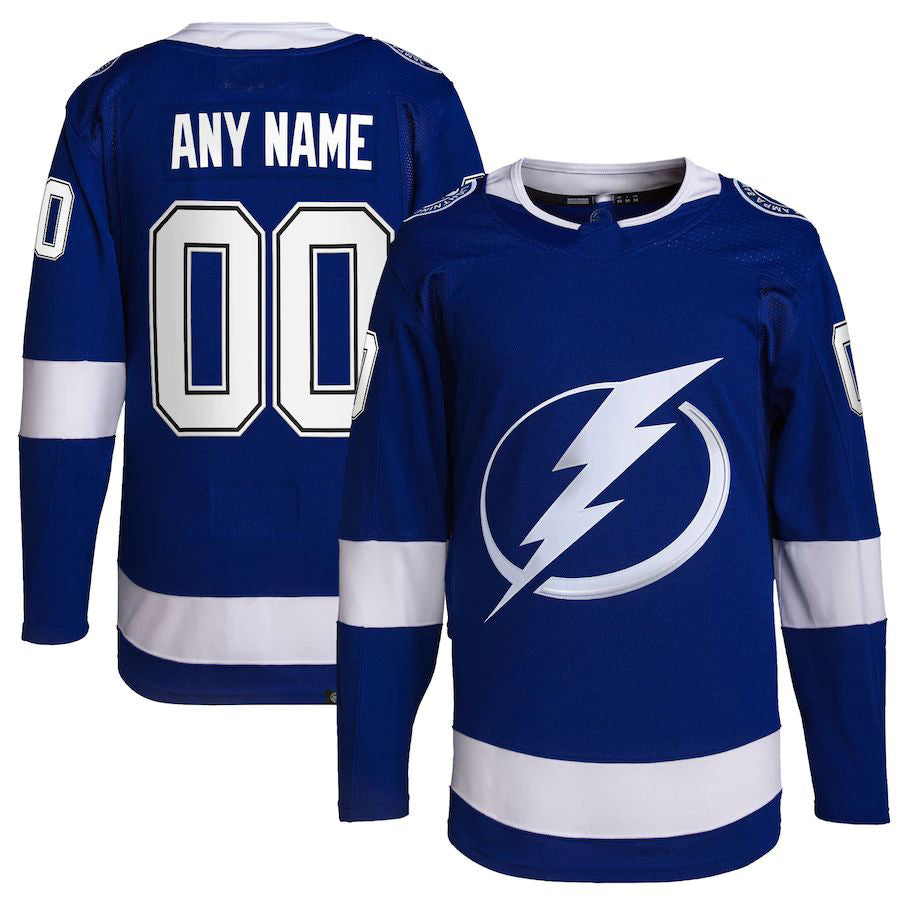 Custom TB.Lightning Home Primegreen Authentic Pro Jersey Royal Stitched American Hockey Jerseys - Main View