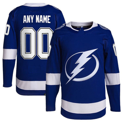 Custom TB.Lightning Home Primegreen Authentic Pro Jersey Royal Stitched American Hockey Jerseys - Main View