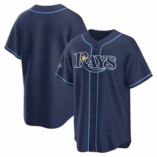 Tampa Bay Rays 2025 All-Star Game Jersey Away Replica Jersey - Navy Stitched Baseball Jersey - Main View