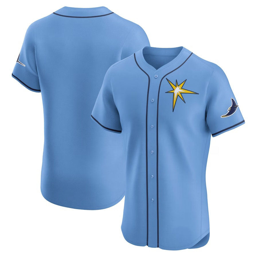 Tampa Bay Rays Alternate Elite Jersey - Light Blue Stitched Baseball Jersey - Main View