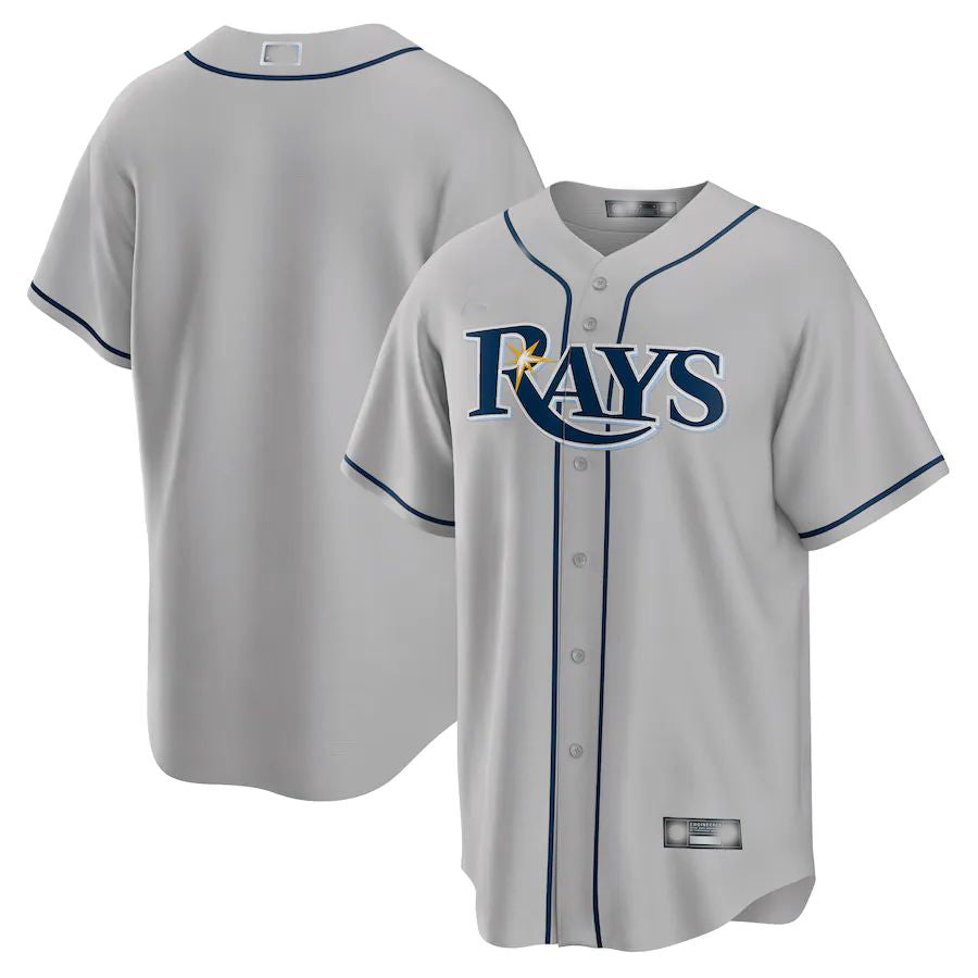 Tampa Bay Rays  Gray Road Replica Team Jersey Baseball Jerseys - Main View
