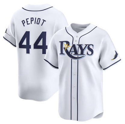 Tampa Bay Rays #44 Ryan Pepiot White Home Limited Stitched Baseball Jersey - Main View