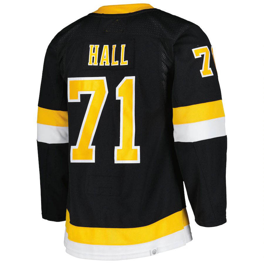 B.Bruins #71 Taylor Hall Primegreen Authentic Pro Alternate Player Jersey Black Stitched American Hockey Jerseys - Main View