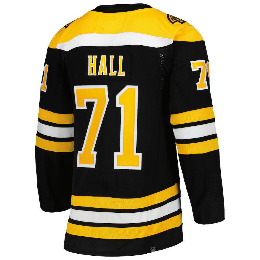 B.Bruins #71 Taylor Hall Primegreen Authentic Pro Home Player Jersey  Black Stitched American Hockey Jerseys - Main View