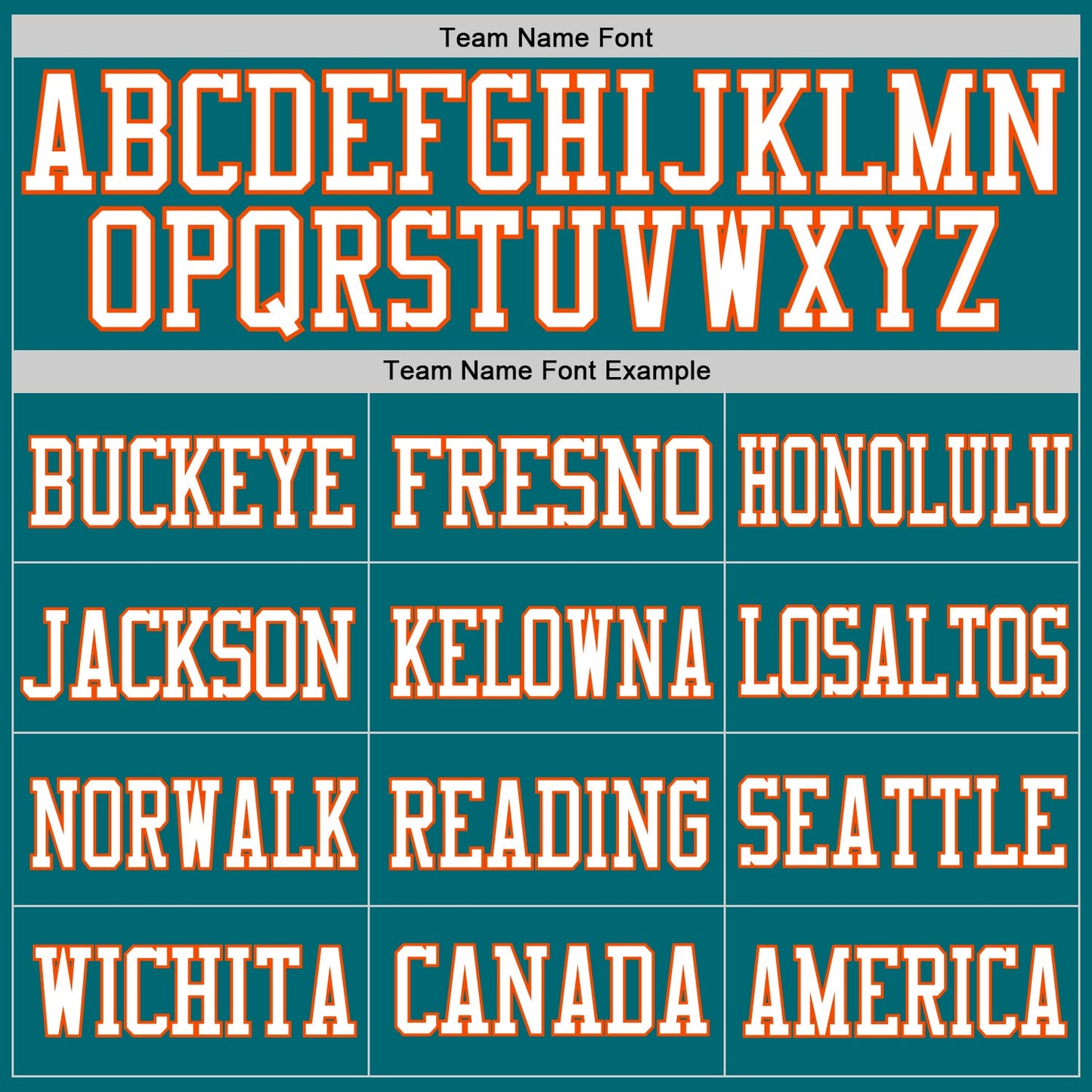 Custom Teal Orange-White Mesh Authentic Football Jersey view 3