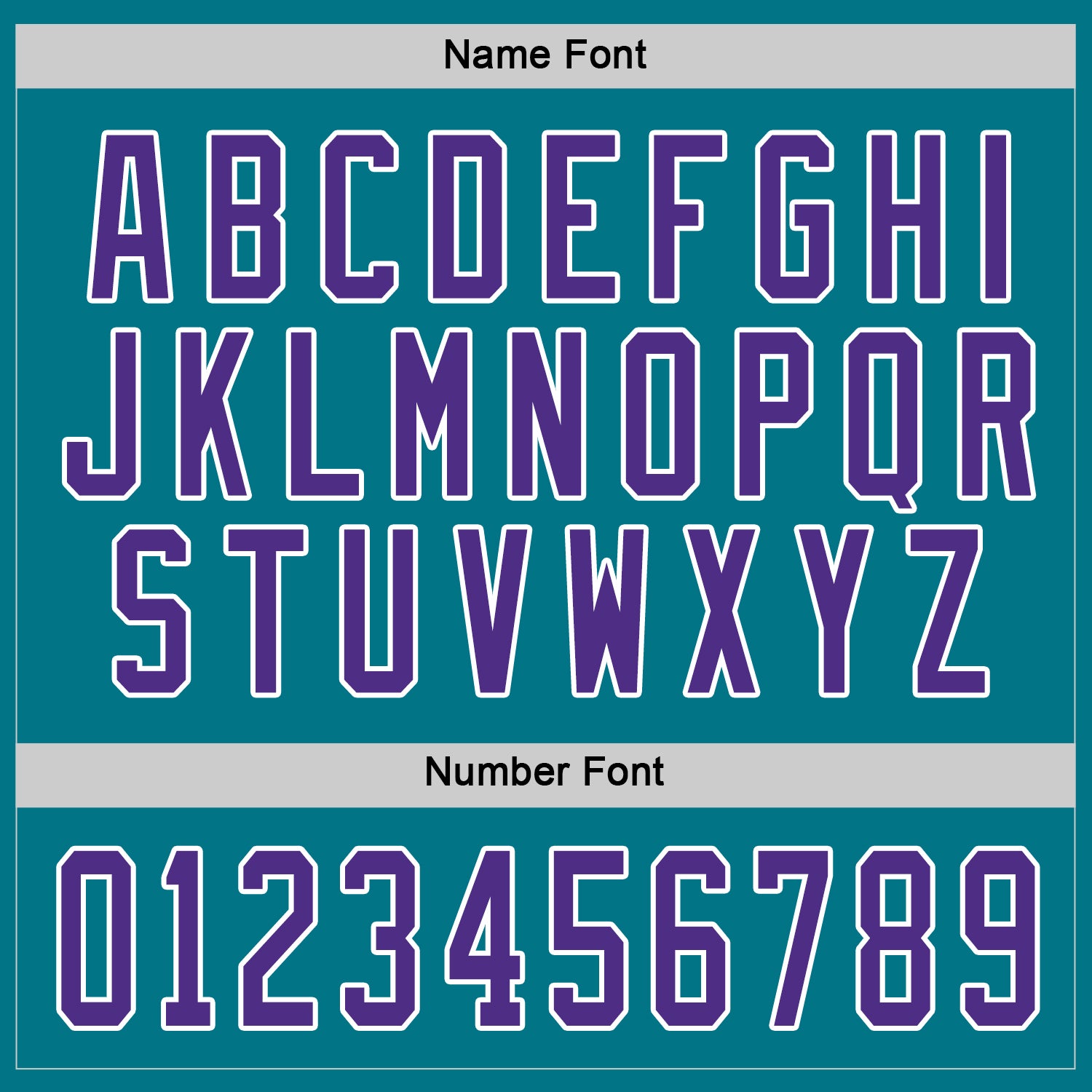 Custom Teal Purple-White Hockey Jersey view 4