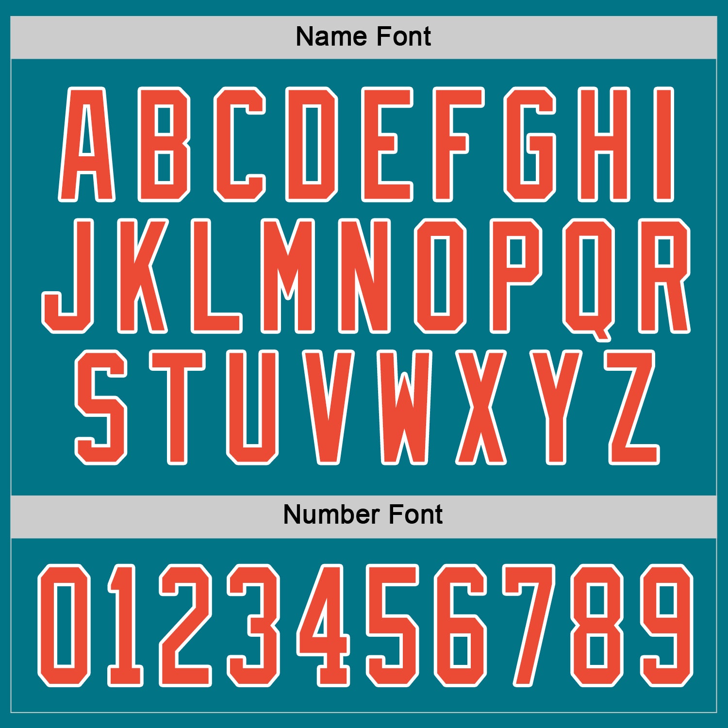 Custom Teal Orange-White Hockey Jersey view 4
