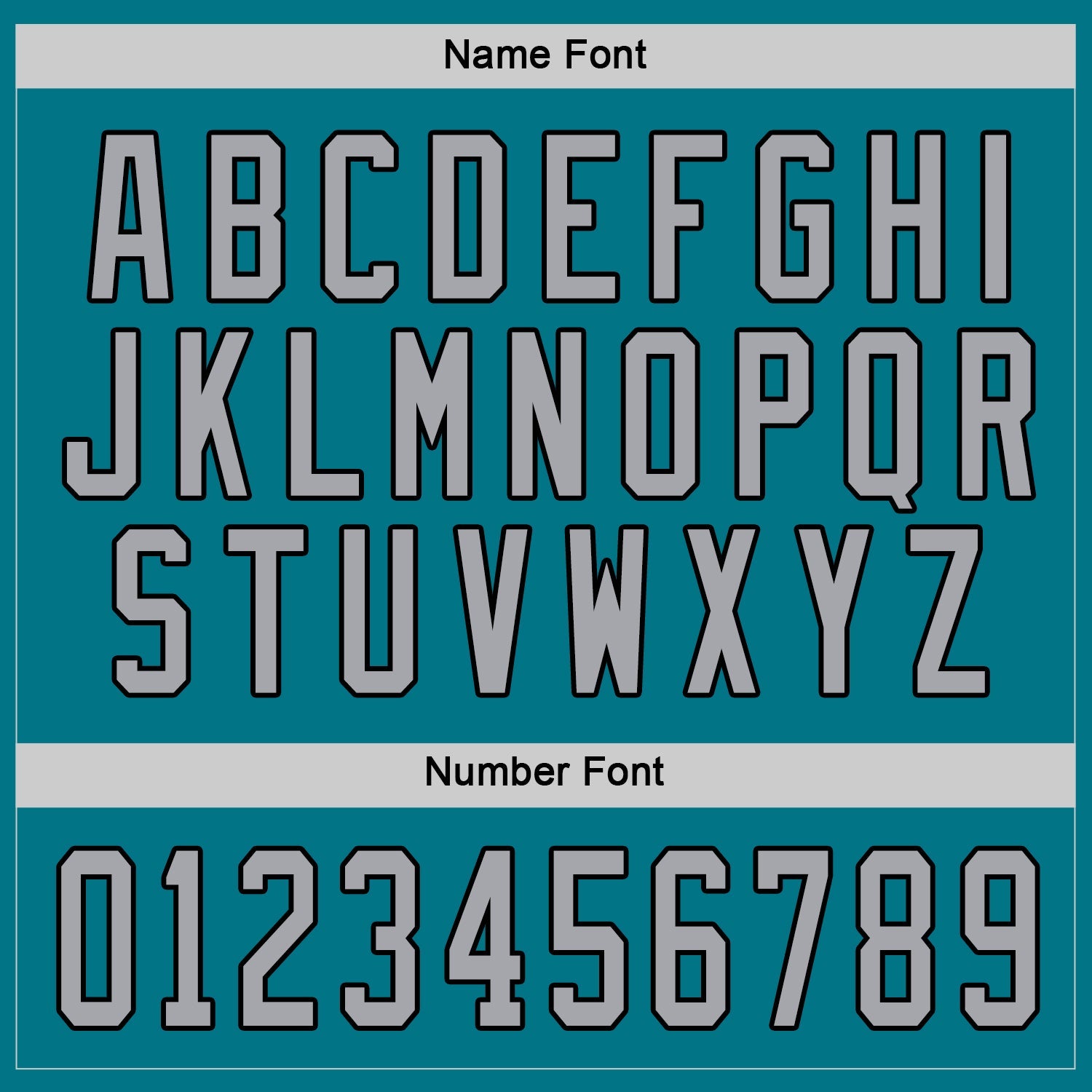 Custom Teal Gray-Black Hockey Jersey view 4