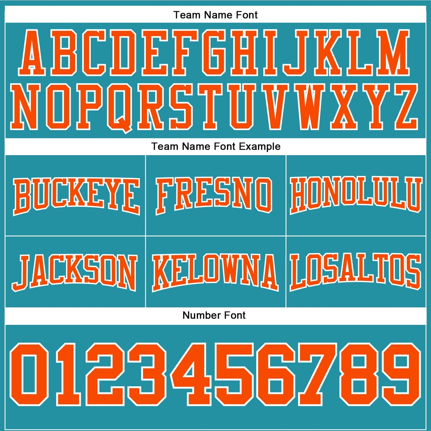 Custom Stitched Teal Orange-White Football Pullover Sweatshirt Hoodie view 3