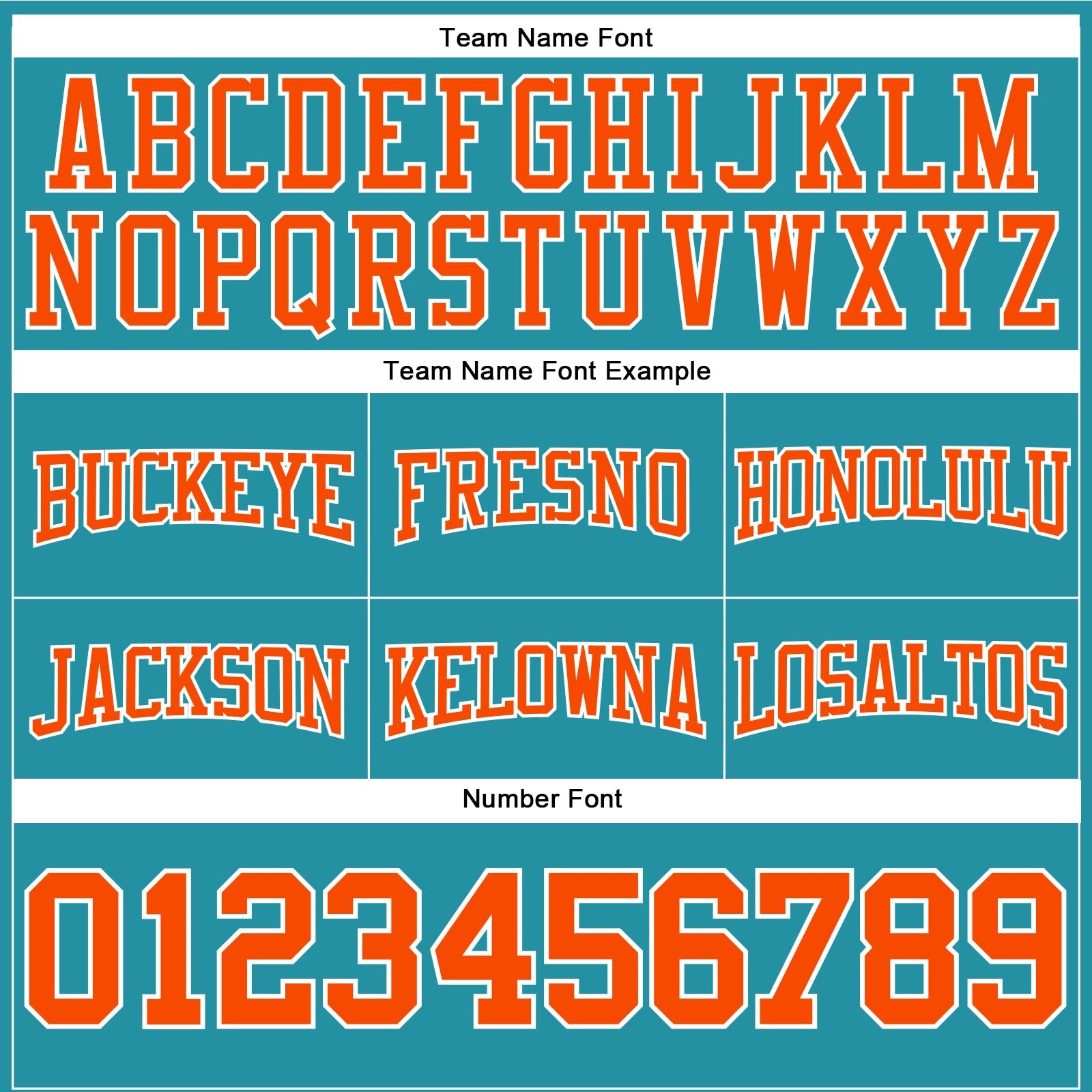 Custom Stitched Teal Orange-White Football Pullover Sweatshirt Hoodie view 3