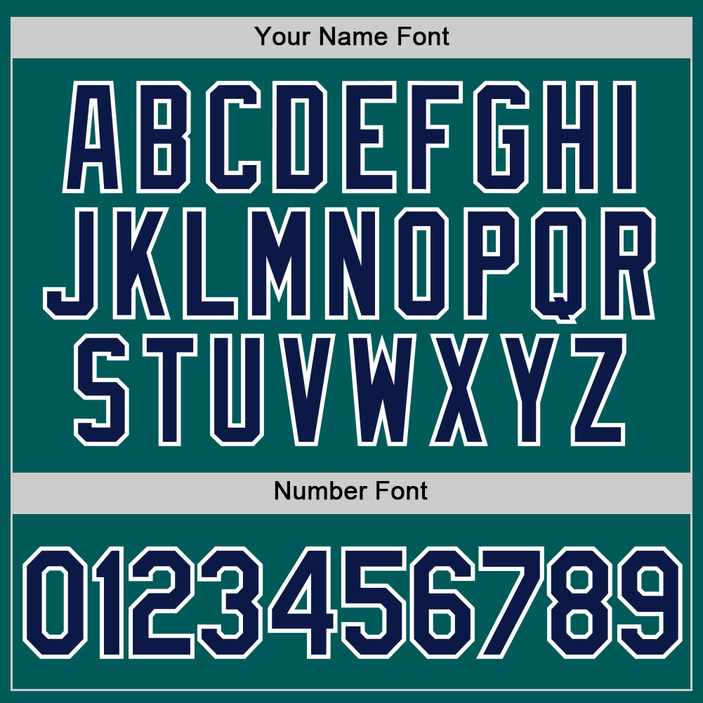 Custom Teal Navy-White Performance T-Shirt view 4