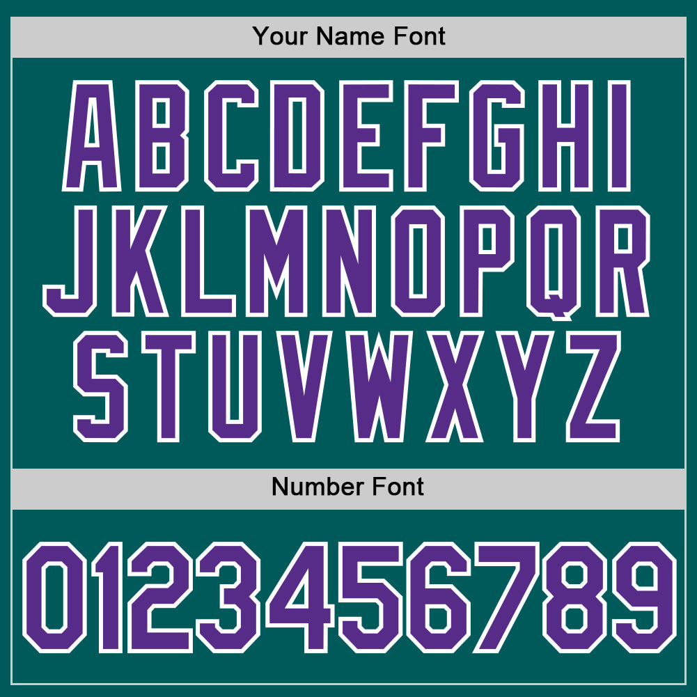 Custom Teal Purple-White Performance T-Shirt view 4