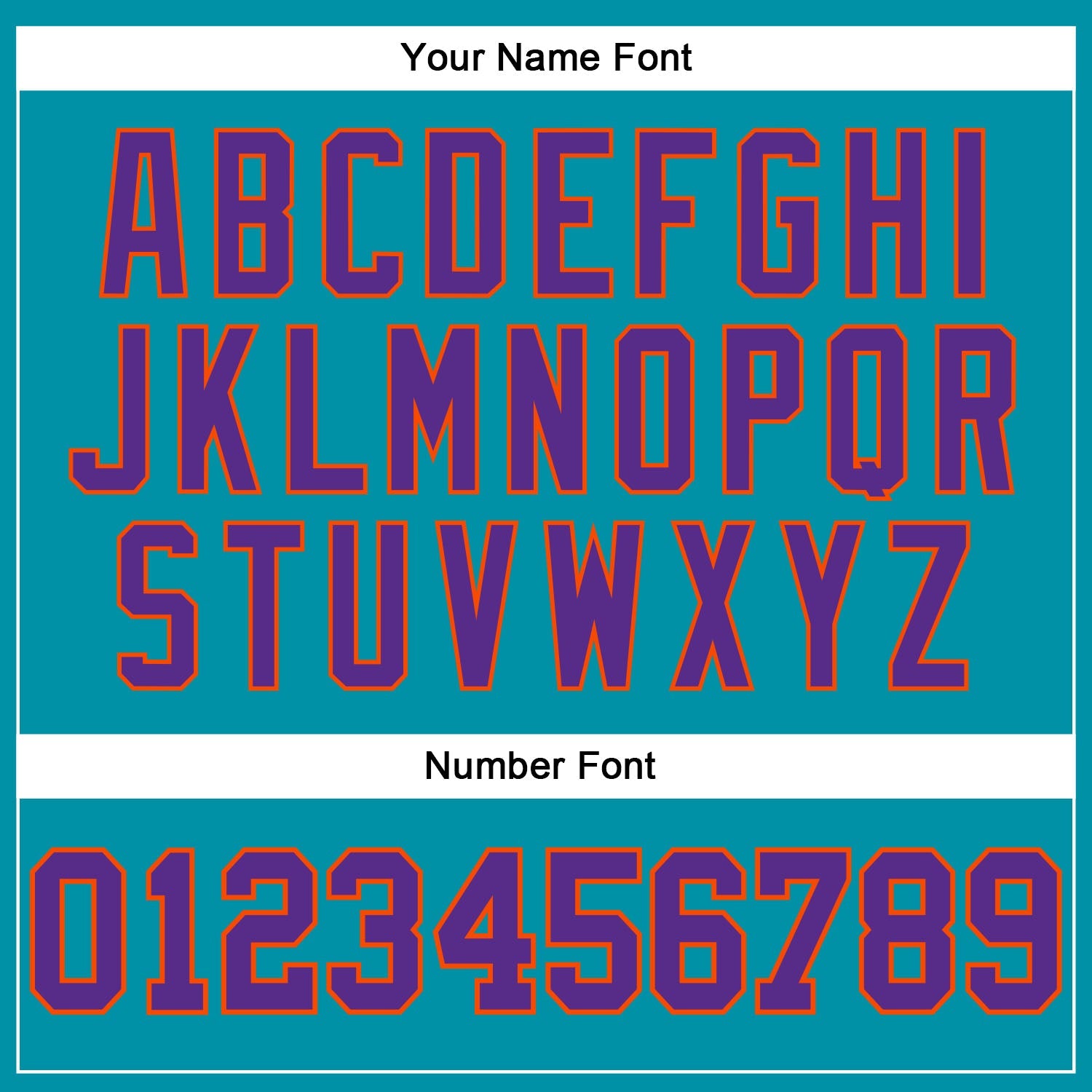 Custom Teal Purple-Orange Authentic Throwback Basketball Jersey view 4