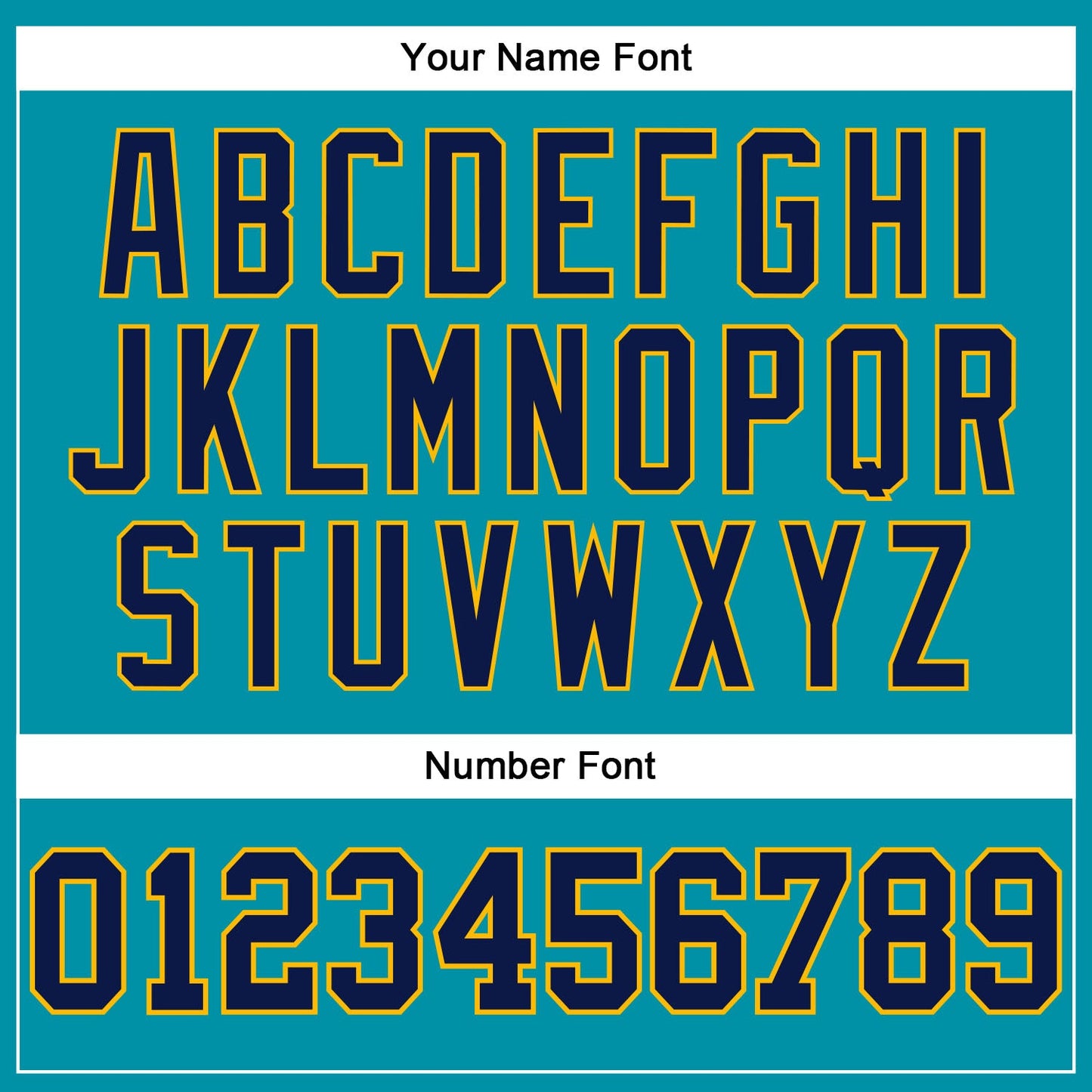 Custom Teal Navy-Gold Authentic Throwback Basketball Jersey view 4