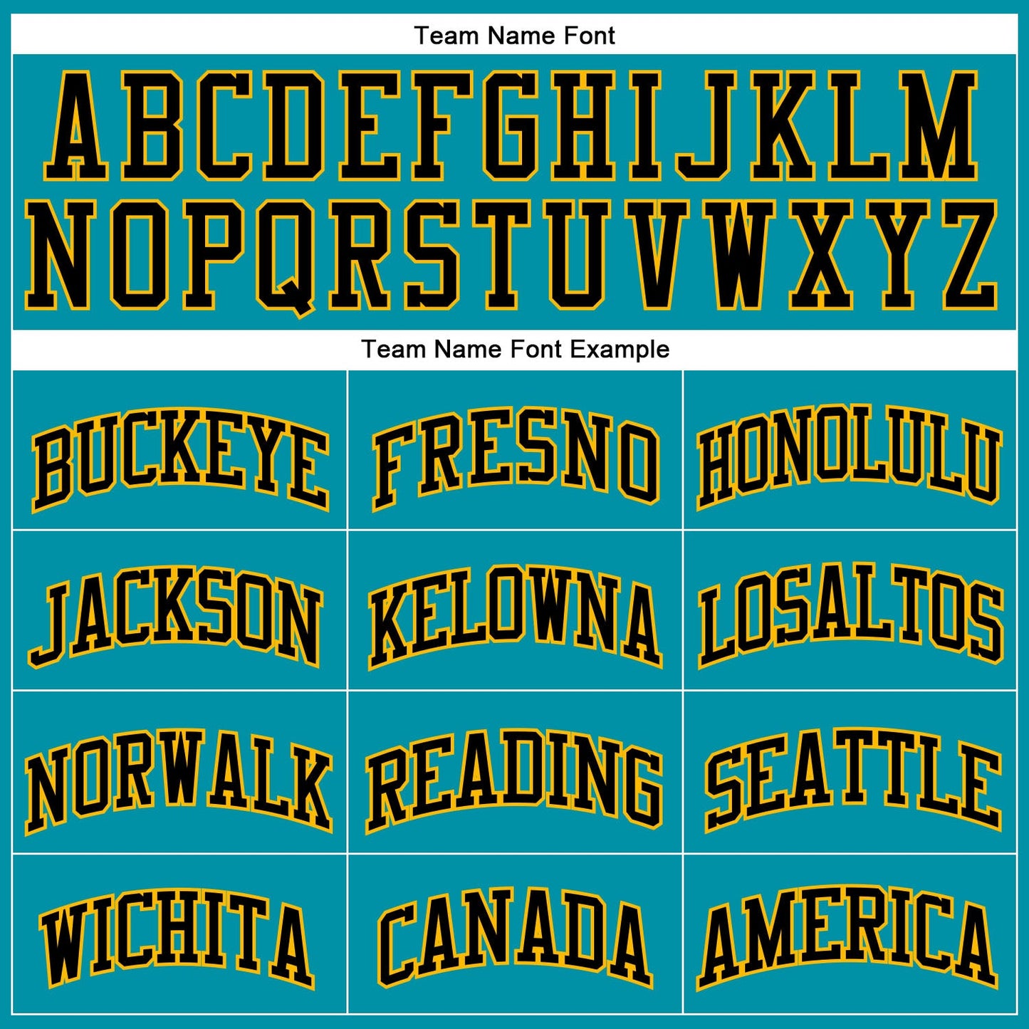 Custom Teal Black-Gold Authentic Throwback Basketball Jersey view 3