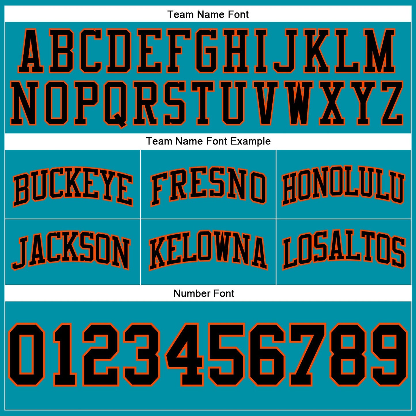 Custom Teal Black-Orange Authentic Throwback Basketball Shorts view 3