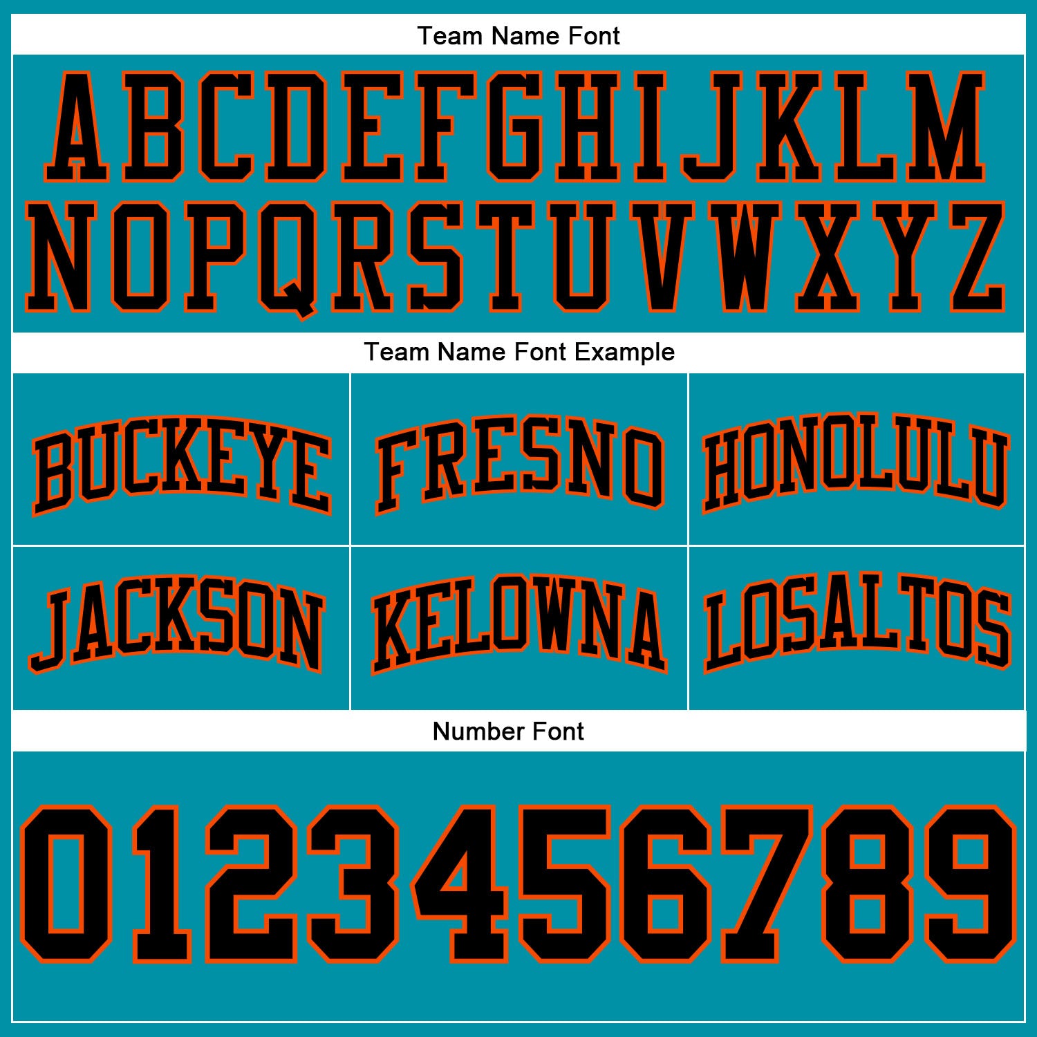 Custom Teal Black-Orange Authentic Throwback Basketball Shorts view 3