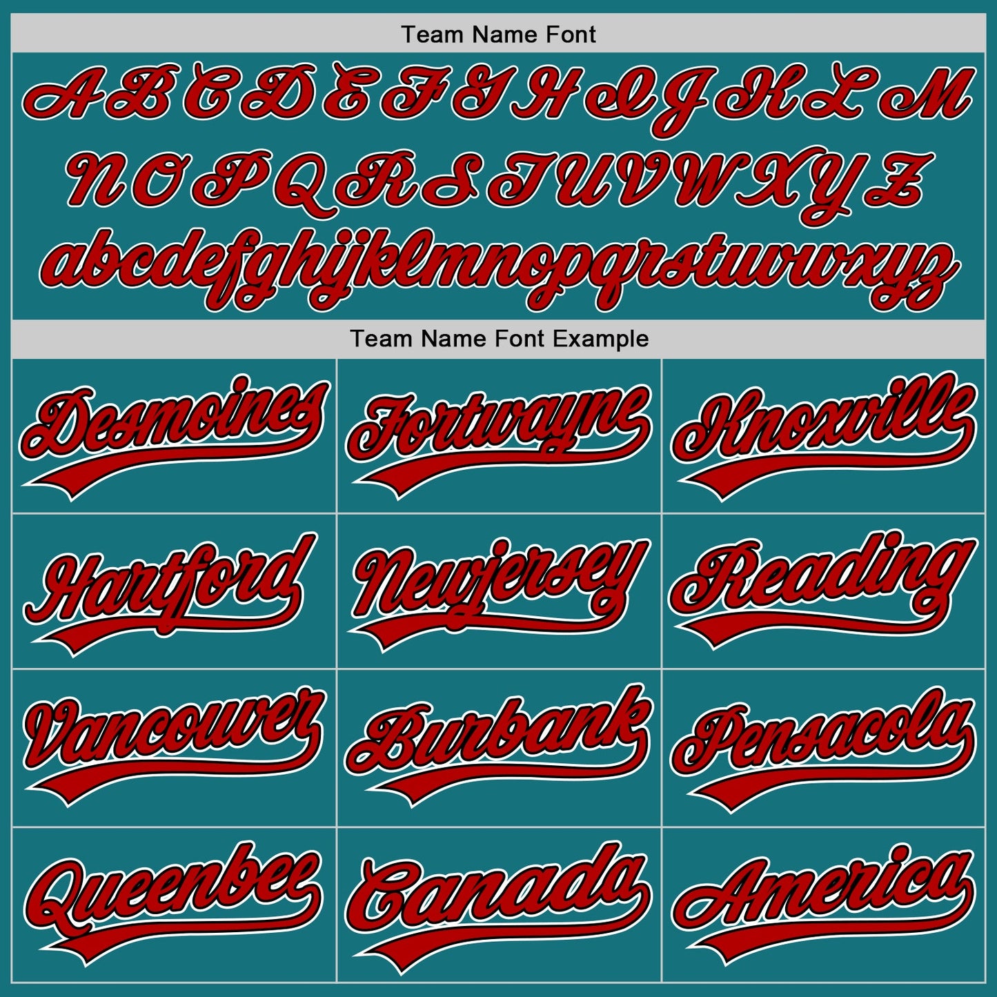 Custom Teal Red-Black Authentic Baseball Jersey view 4