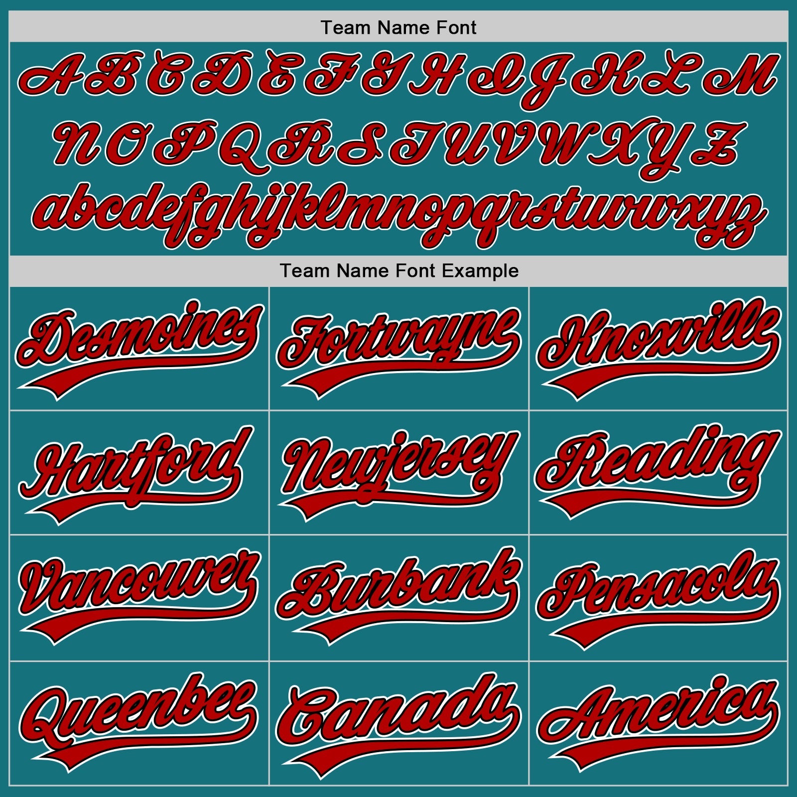 Custom Teal Red-Black Authentic Baseball Jersey view 4