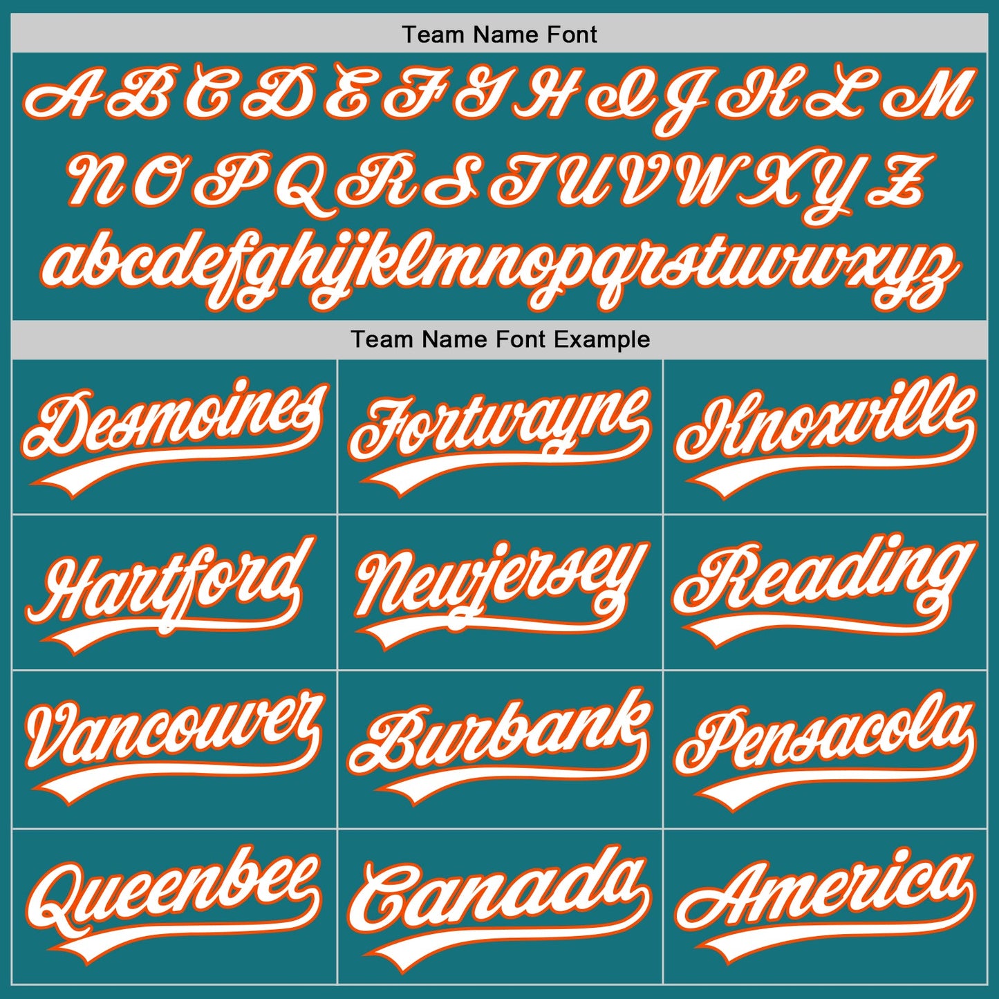Custom Teal White-Orange Authentic Baseball Jersey view 4