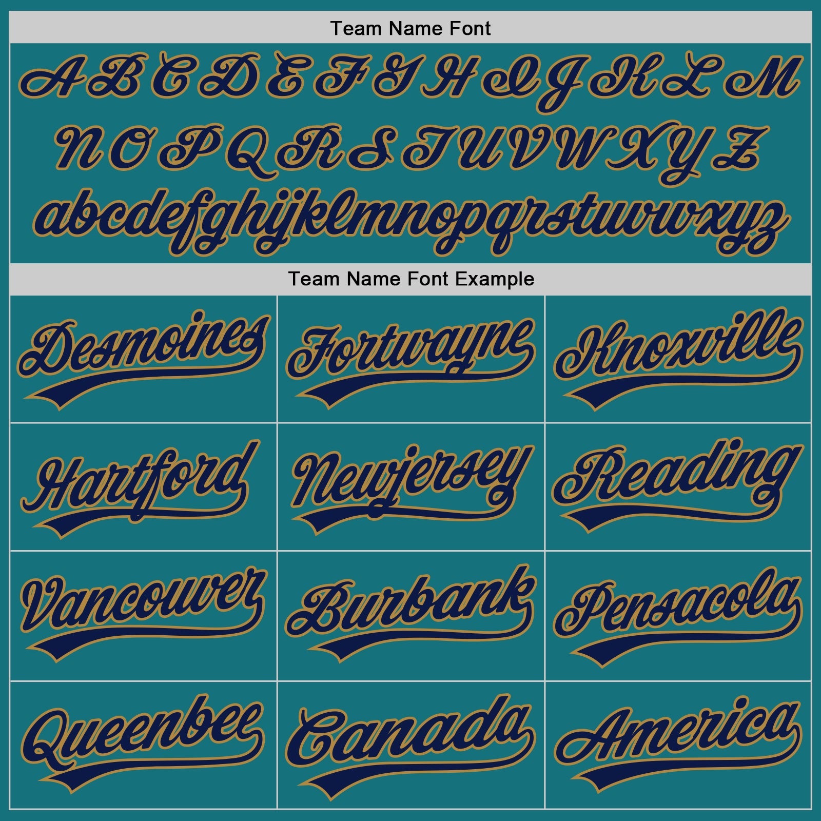Custom Teal Old Gold-Navy Authentic Baseball Jersey view 4