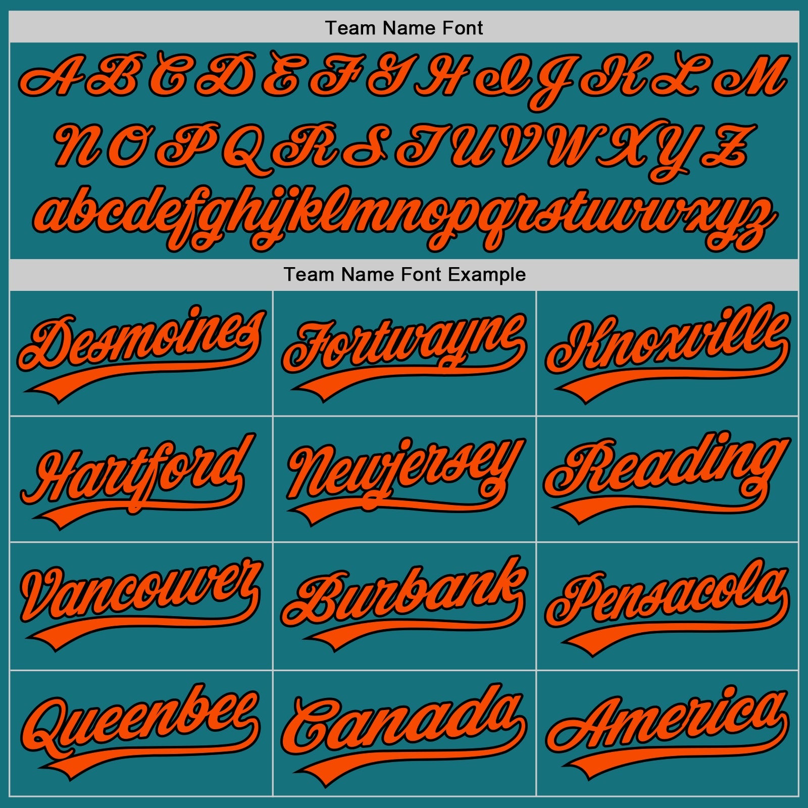 Custom Teal Black-Orange Authentic Baseball Jersey view 4