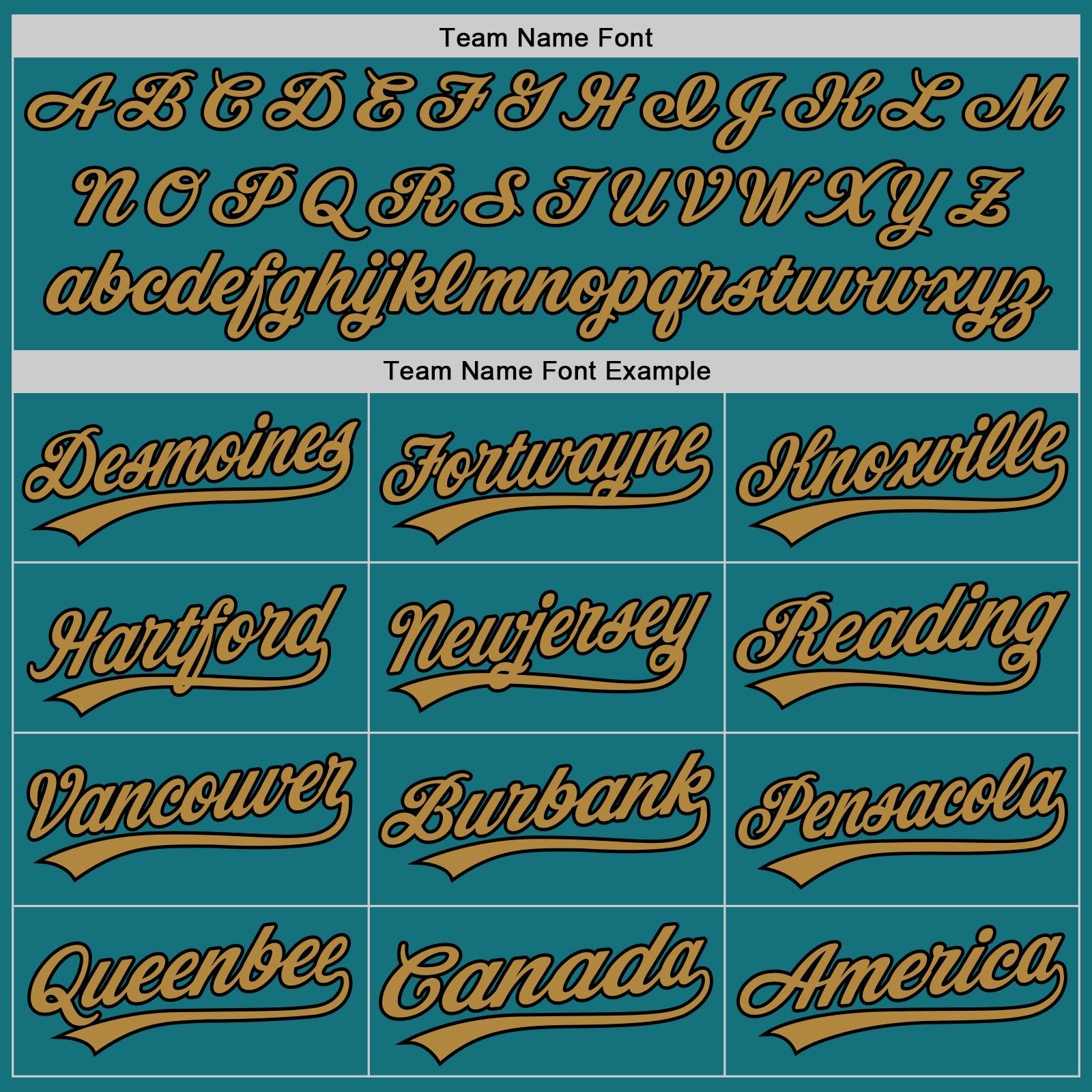 Custom Teal Black-Old Gold Authentic Baseball Jersey view 4