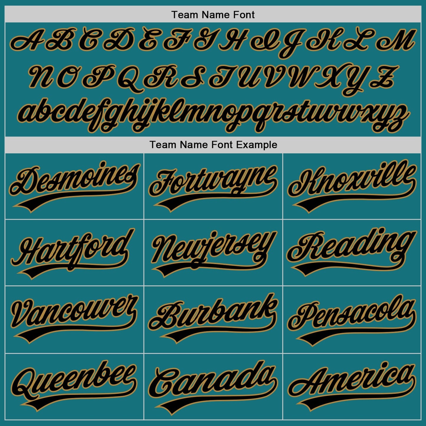 Custom Teal Black Pinstripe Black-Old Gold Authentic Baseball Jersey view 4