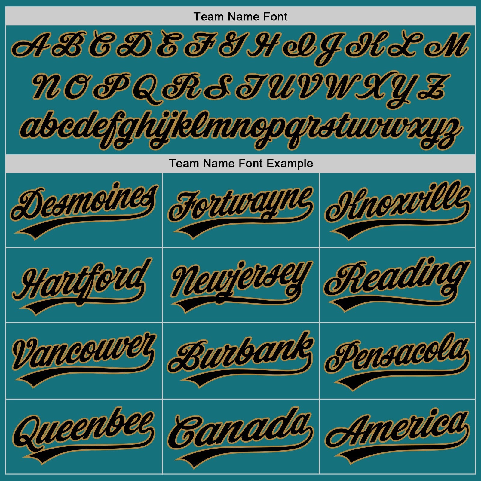 Custom Teal Black Pinstripe Black-Old Gold Authentic Baseball Jersey view 4