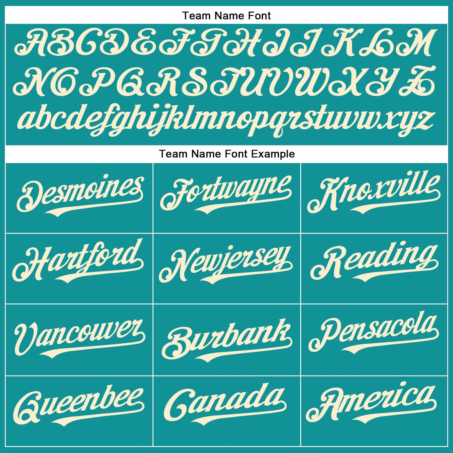 Custom Teal Cream Authentic Baseball Jersey view 4