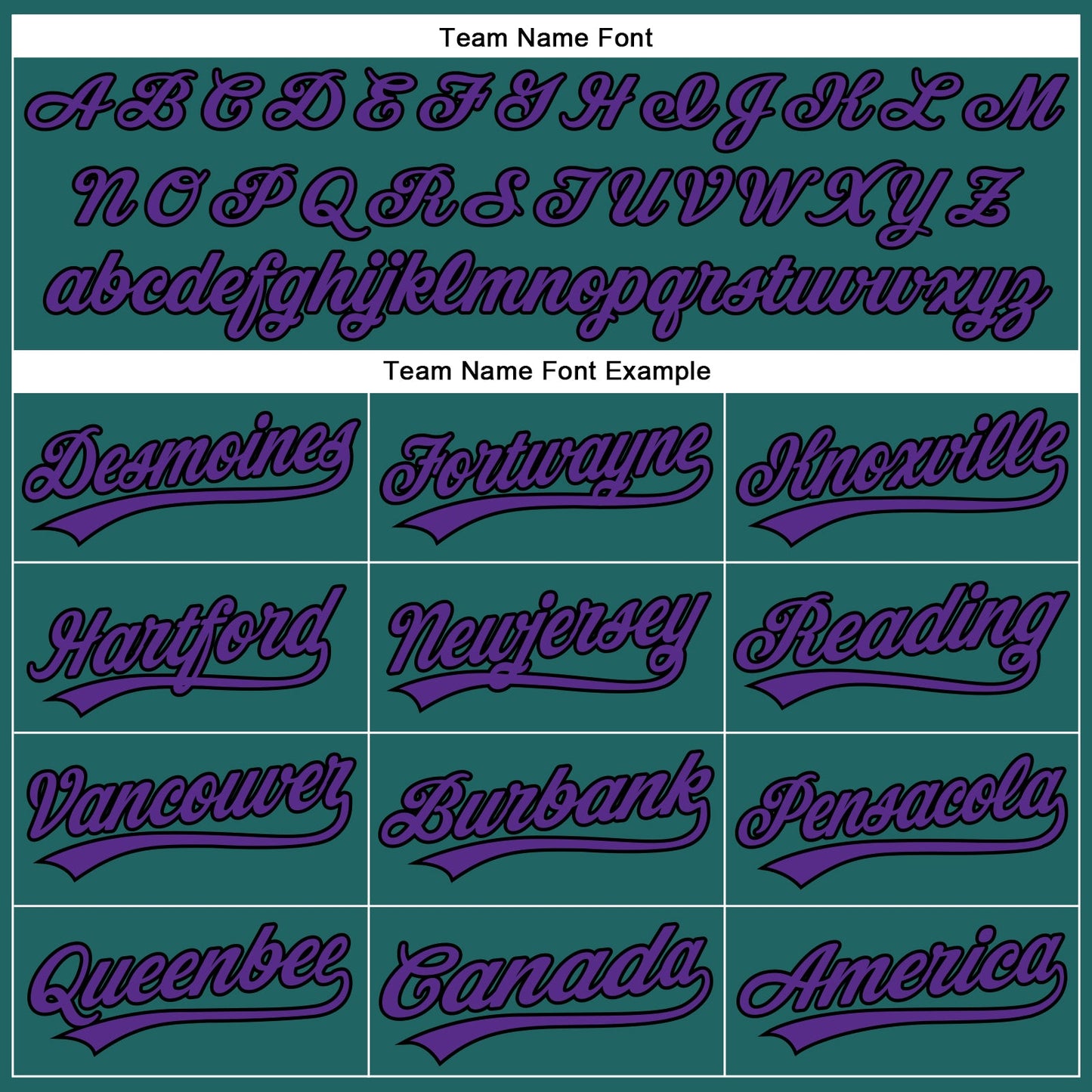Custom Teal Purple Pinstripe Black Authentic Baseball Jersey view 4