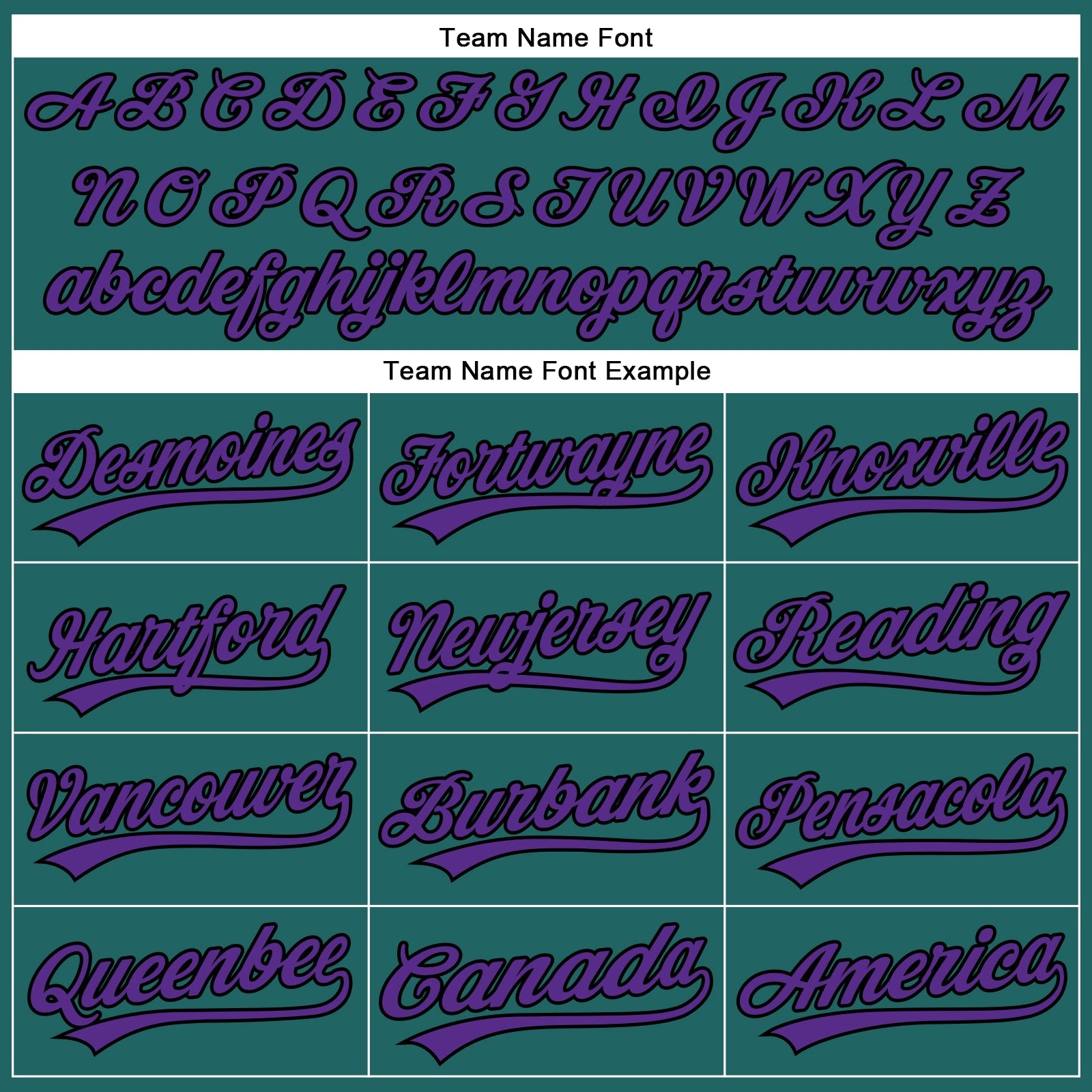 Custom Teal Purple Pinstripe Black Authentic Baseball Jersey view 4