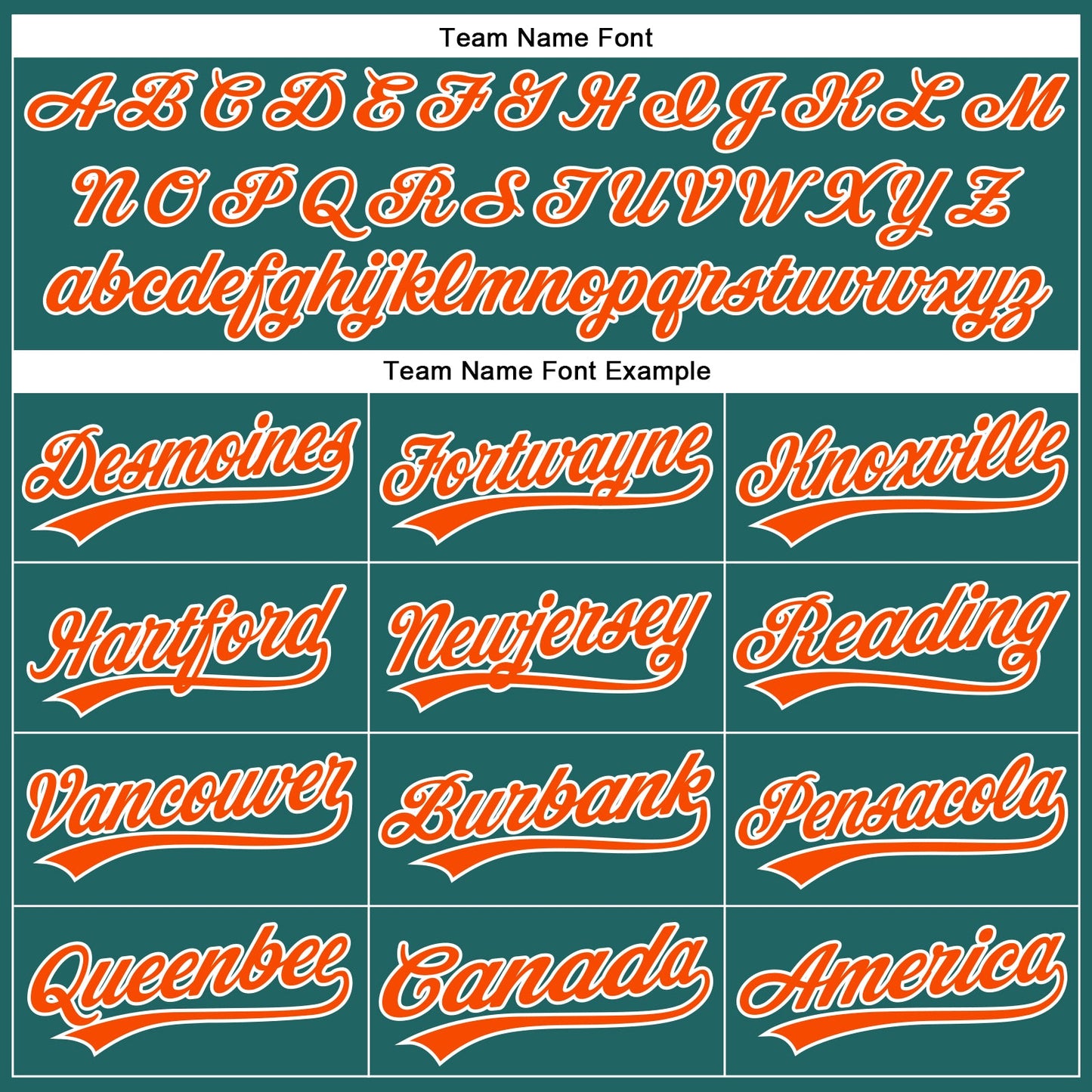 Custom Teal White Pinstripe Orange Authentic Baseball Jersey view 4