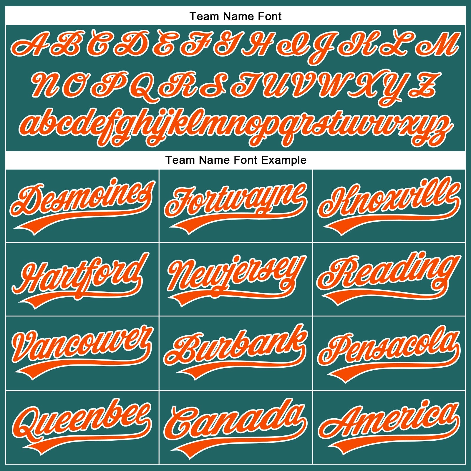 Custom Teal White Pinstripe Orange Authentic Baseball Jersey view 4