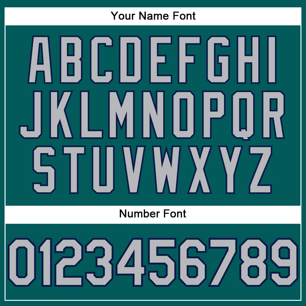 Custom Teal Gray-Navy Performance T-Shirt view 4