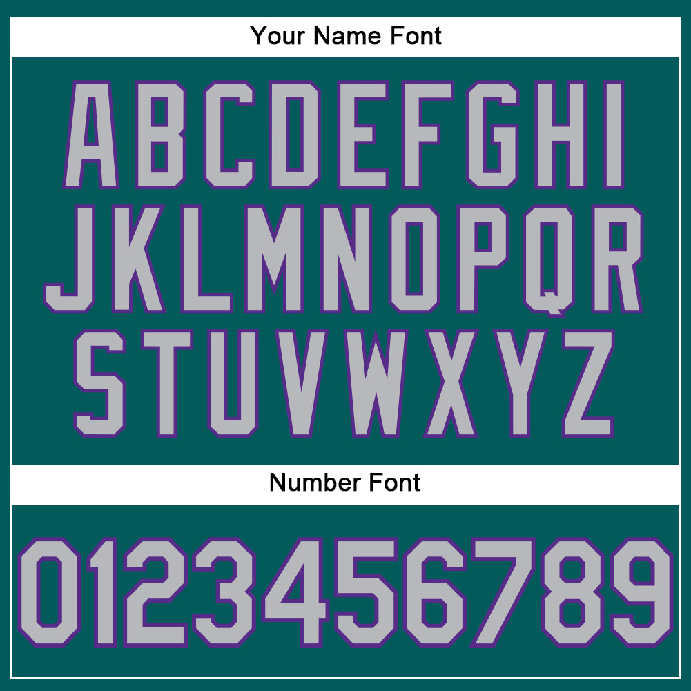 Custom Teal Gray-Purple Performance T-Shirt view 4