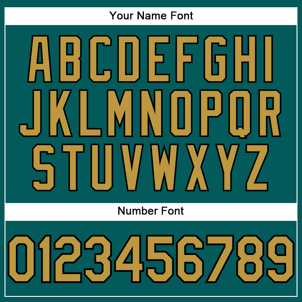 Custom Teal Old Gold-Black Performance T-Shirt view 4