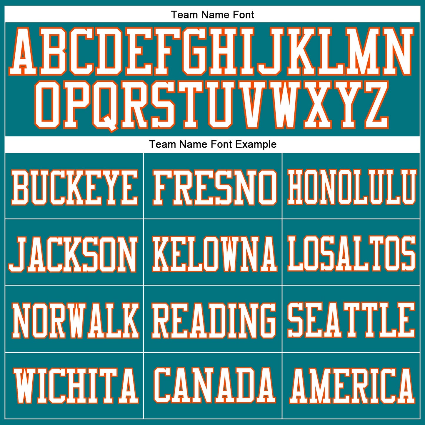 Custom Teal White-Orange Mesh Authentic Football Jersey view 3