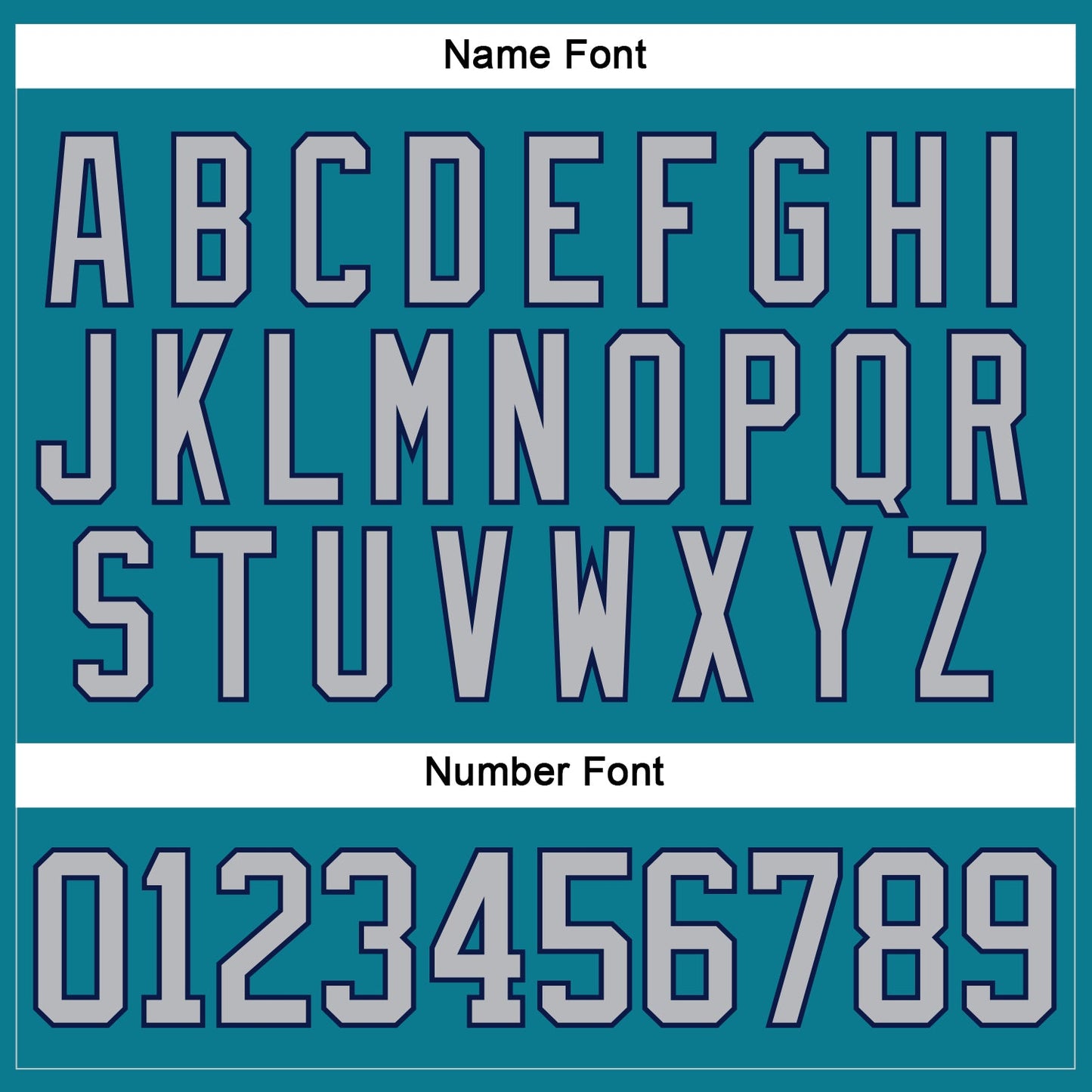 Custom Teal Gray-Navy Hockey Lace Neck Jersey view 5